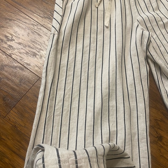 Free People Beach Town Linen Striped One Piece - Picture 4 of 7